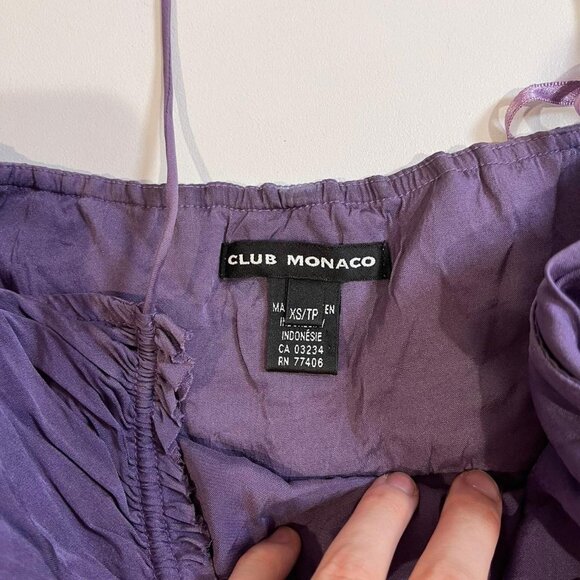 y2k vintage purple silk halter tie tank top size xs - Picture 5 of 9